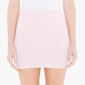 NEW American Apparel Ponte Mini Skirt Small Pink